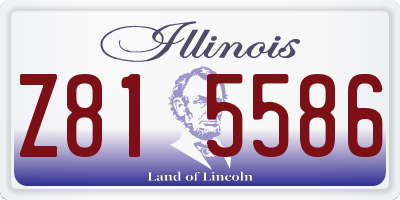IL license plate Z815586