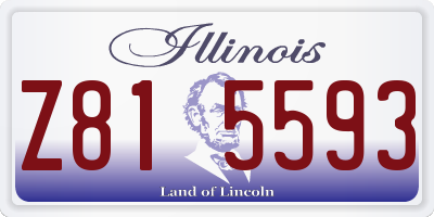 IL license plate Z815593