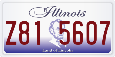 IL license plate Z815607