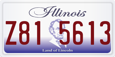 IL license plate Z815613