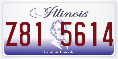 IL license plate Z815614