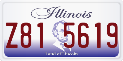 IL license plate Z815619