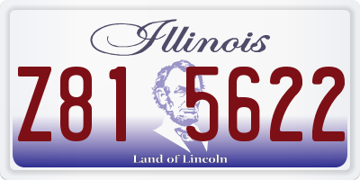 IL license plate Z815622