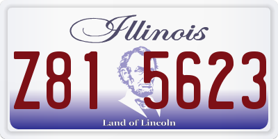IL license plate Z815623