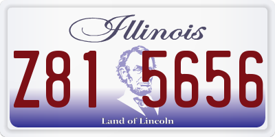 IL license plate Z815656