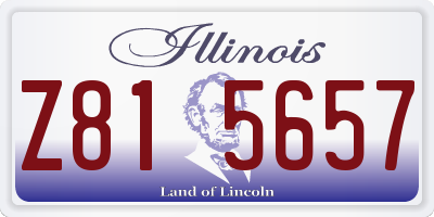 IL license plate Z815657