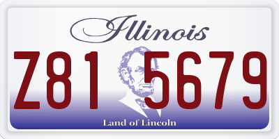 IL license plate Z815679