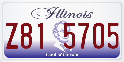 IL license plate Z815705
