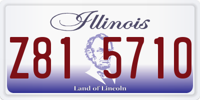 IL license plate Z815710