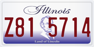 IL license plate Z815714