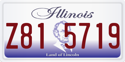 IL license plate Z815719