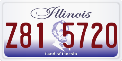 IL license plate Z815720