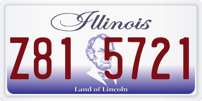 IL license plate Z815721