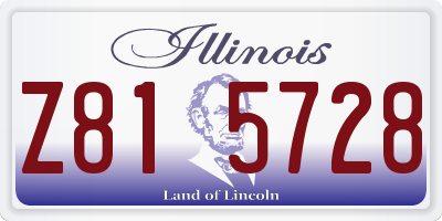 IL license plate Z815728