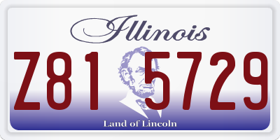 IL license plate Z815729