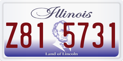 IL license plate Z815731
