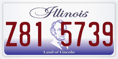 IL license plate Z815739