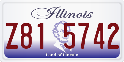 IL license plate Z815742