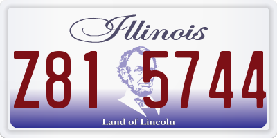 IL license plate Z815744