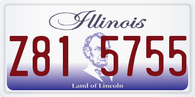IL license plate Z815755