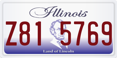 IL license plate Z815769