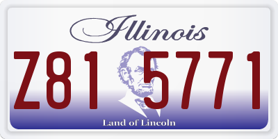 IL license plate Z815771