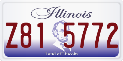 IL license plate Z815772