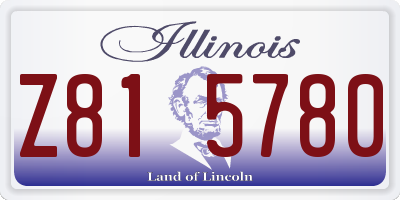 IL license plate Z815780