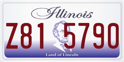 IL license plate Z815790