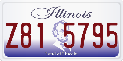 IL license plate Z815795