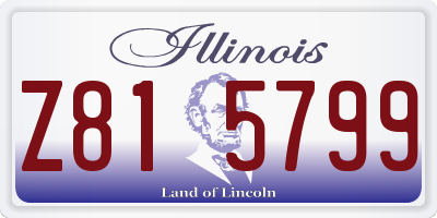 IL license plate Z815799