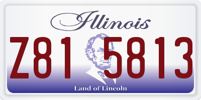IL license plate Z815813