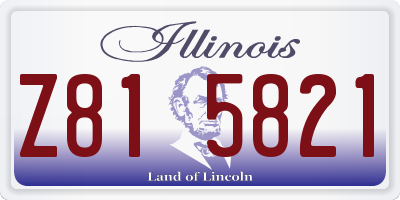 IL license plate Z815821