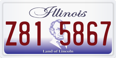 IL license plate Z815867