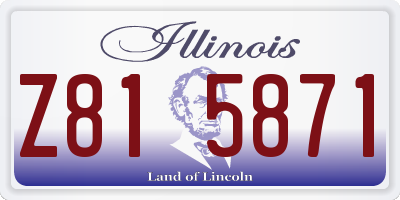 IL license plate Z815871