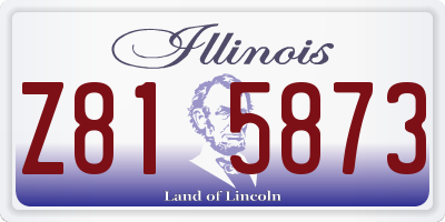 IL license plate Z815873