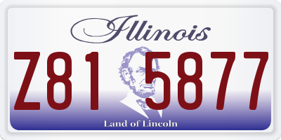 IL license plate Z815877