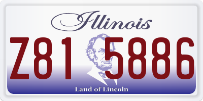 IL license plate Z815886