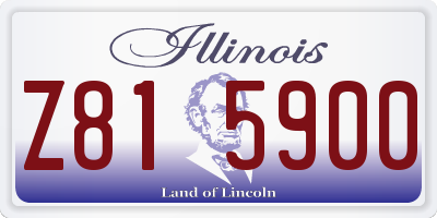 IL license plate Z815900