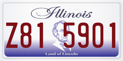 IL license plate Z815901