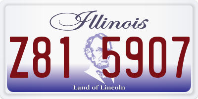 IL license plate Z815907