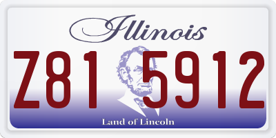 IL license plate Z815912