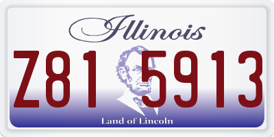 IL license plate Z815913
