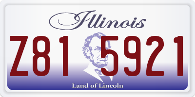 IL license plate Z815921