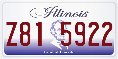 IL license plate Z815922