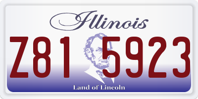 IL license plate Z815923
