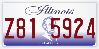 IL license plate Z815924