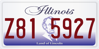 IL license plate Z815927
