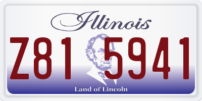 IL license plate Z815941