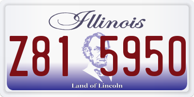IL license plate Z815950